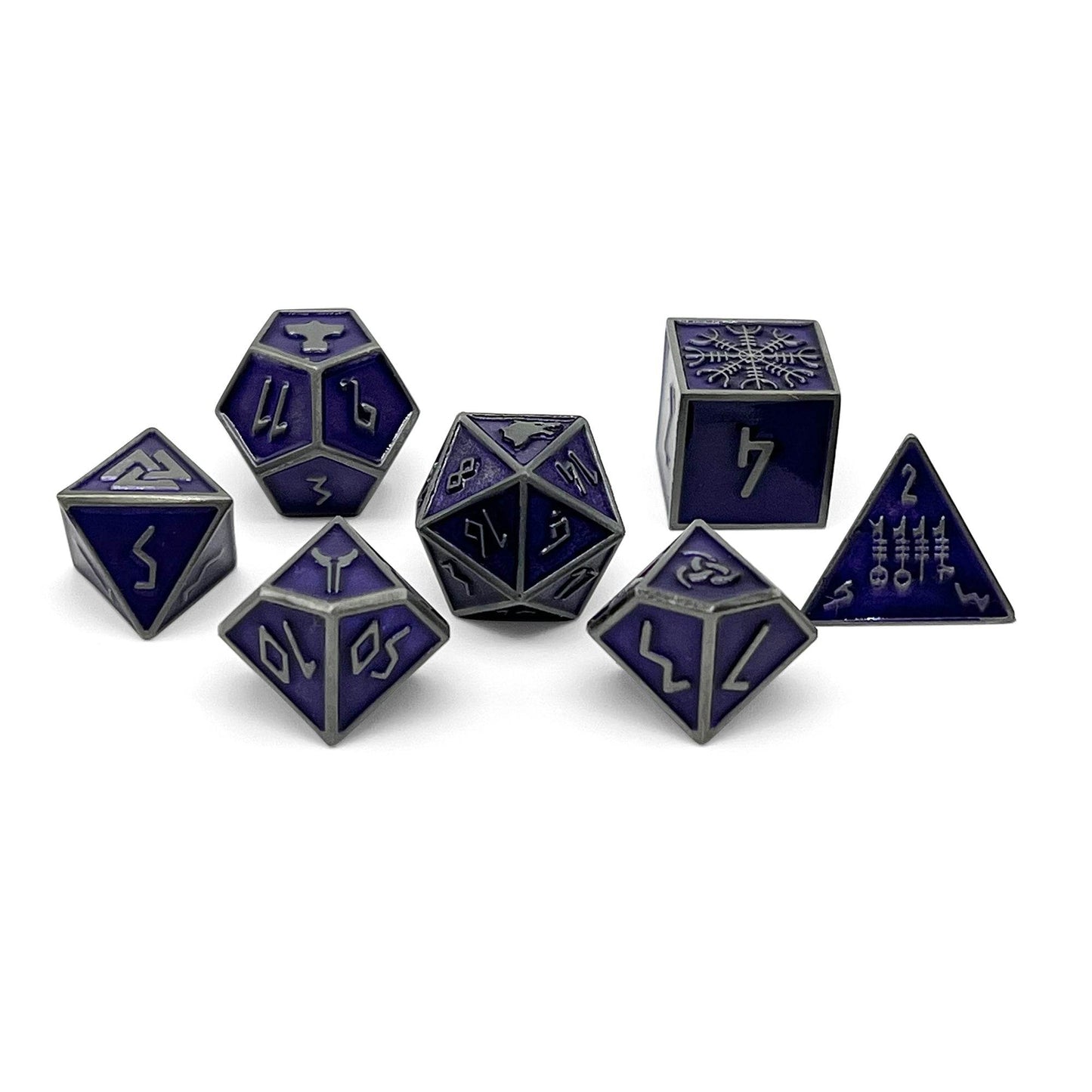 Doppelgänger - Norse Themed Metal Dice Set - 