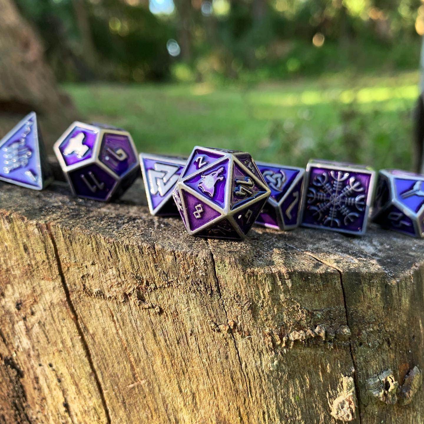 Doppelgänger - Norse Themed Metal Dice Set - 