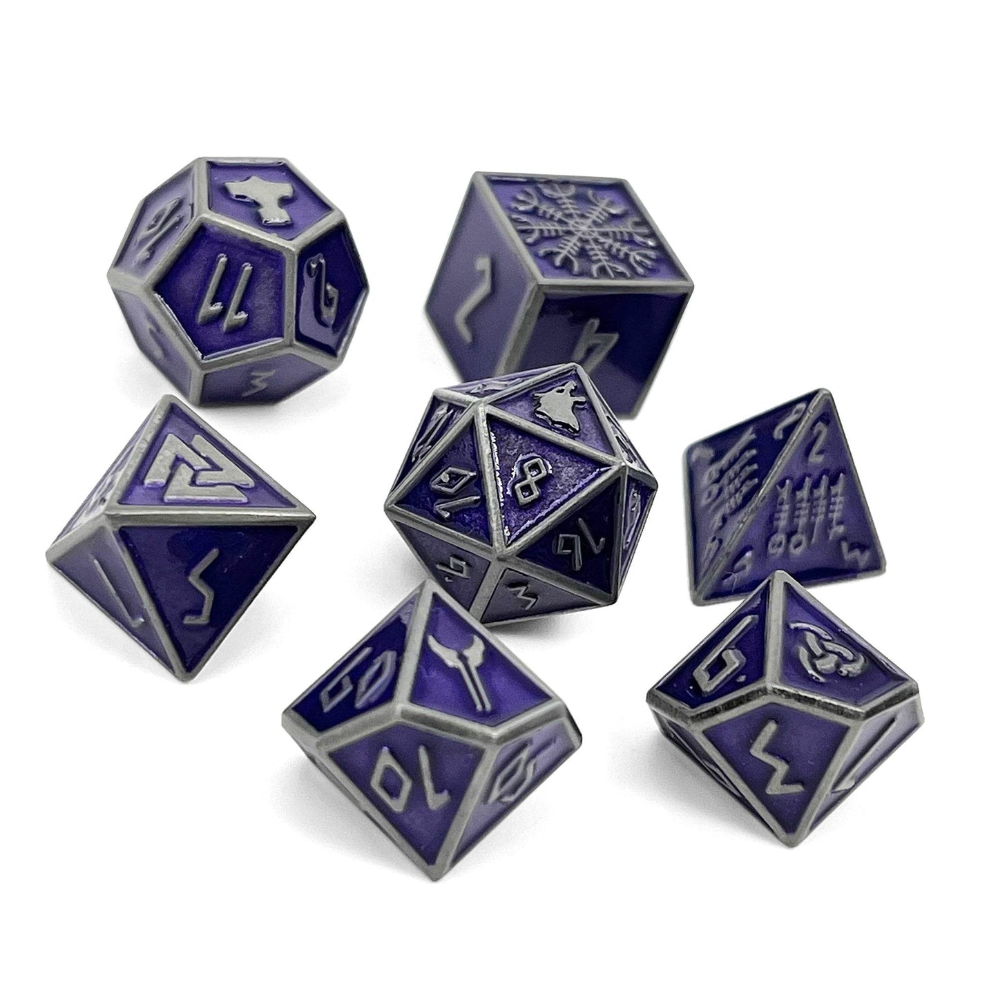 Doppelgänger - Norse Themed Metal Dice Set - 
