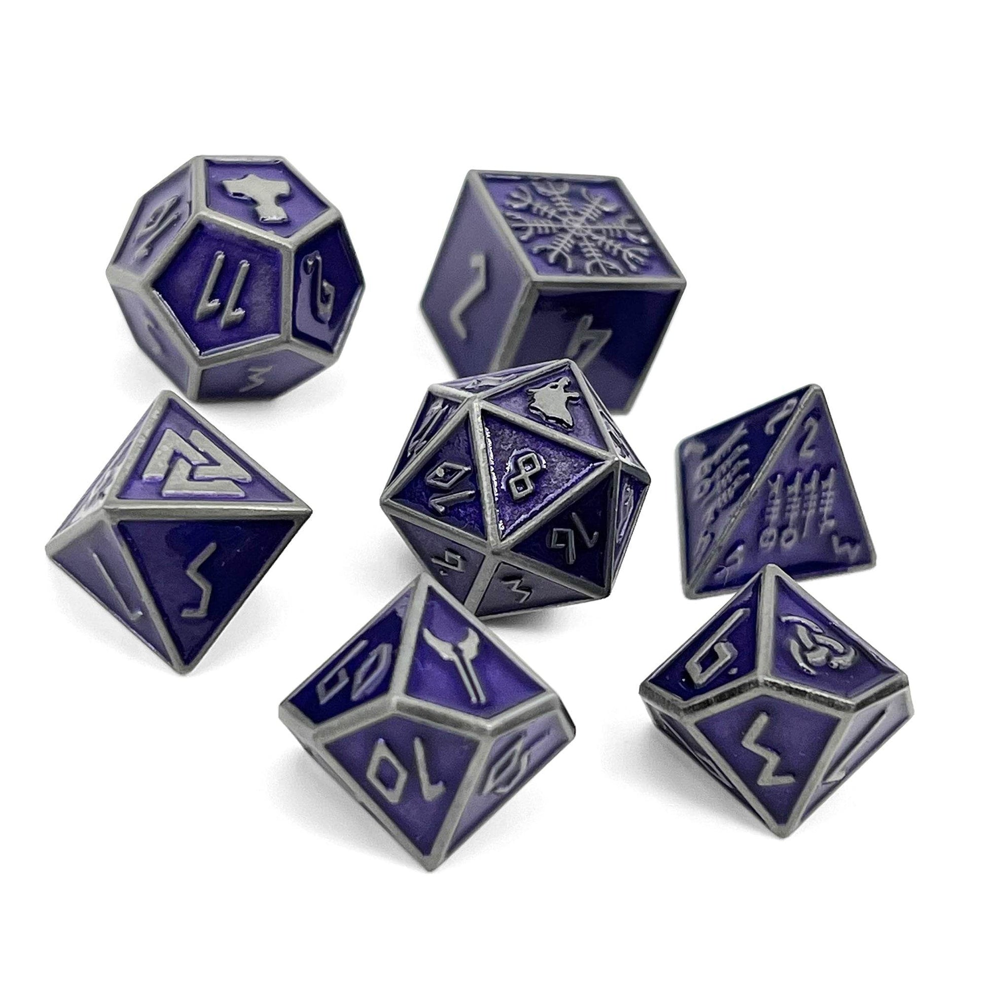 Doppelgänger - Norse Themed Metal Dice Set - 