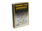 Dominoes - Double Six White Color Dot Dominoes in Color Box - 