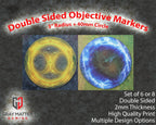 Warhammer 40k and AoS4 Neoprene Objective Markers - Light and Lightning - Set of 6