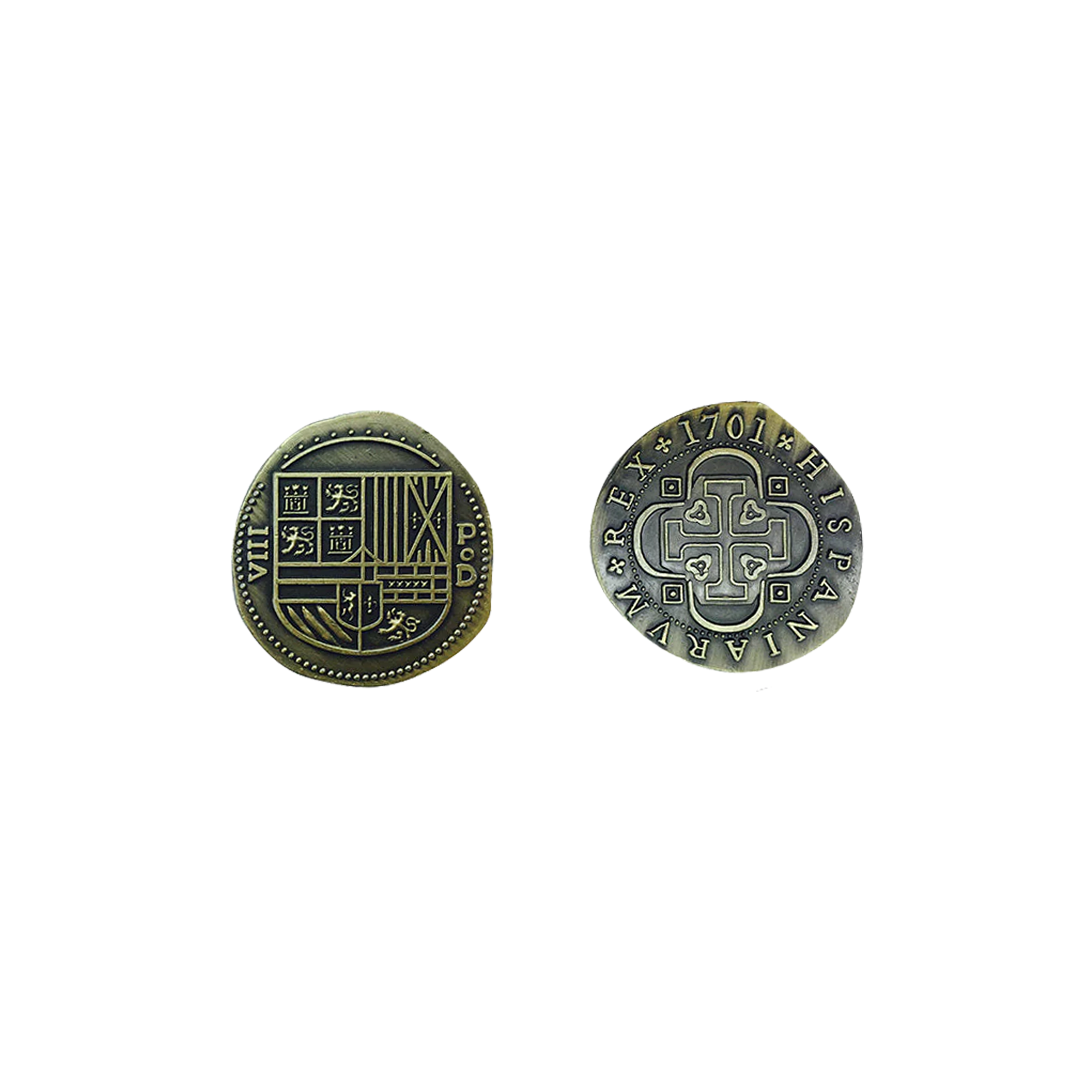 Adventure Coins – Pirate Doubloon Metal Coins Variety Pack Set of 10 Historical