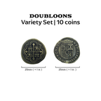 Adventure Coins – Pirate Doubloon Metal Coins Variety Pack Set of 10 Historical