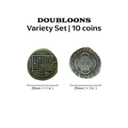 Adventure Coins – Pirate Doubloon Metal Coins Variety Pack Set of 10 Historical