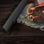 Fiery Red Dragon Playmat - Plain