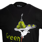 Dr Seuss Green Eggs and Ham Adult Short Sleeves Black T-Shirt - XS
