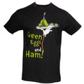 Dr Seuss Green Eggs and Ham Adult Short Sleeves Black T-Shirt - XS