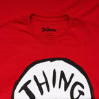 Dr Seuss Thing 1 Adult Short Sleeves Red T-Shirt - XS