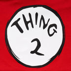 Dr Seuss Thing 2 Adult Short Sleeves Red T-Shirt - XS