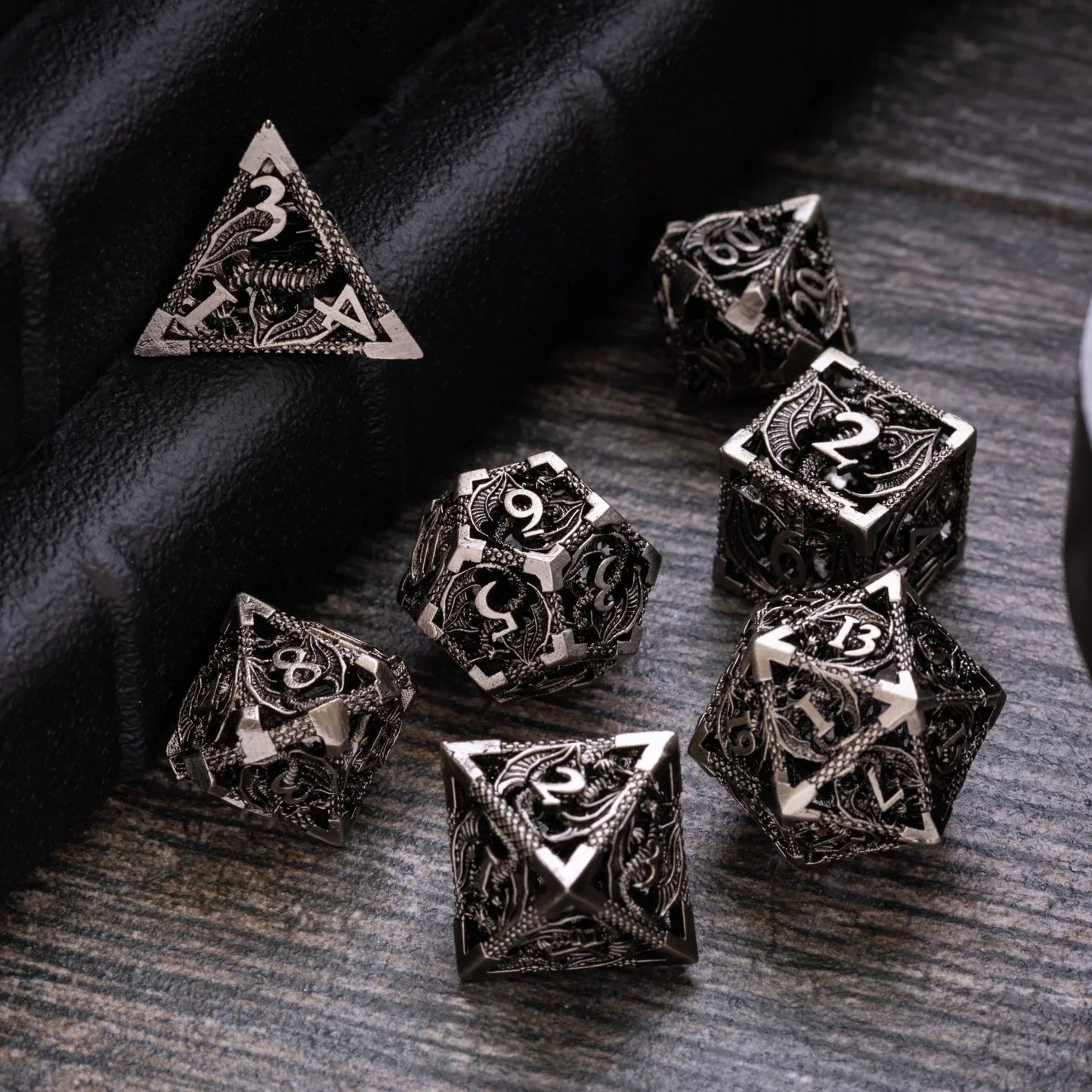 Dragon Hollow Metal DND Dice Set