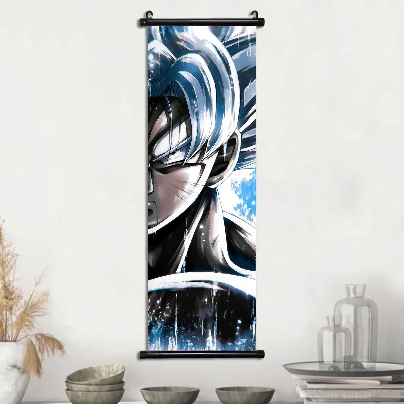 Dragon Ball Super Posters, Anime Wall Artwork Ultra Instinct Goku Vegeta Canvas Super Saiyan Hanging Scrolls Home Room Decor