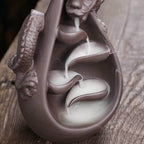 Dragon Cascading Ceramic Backflow Incense Burner - 