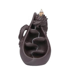 Dragon Cascading Ceramic Backflow Incense Burner - 