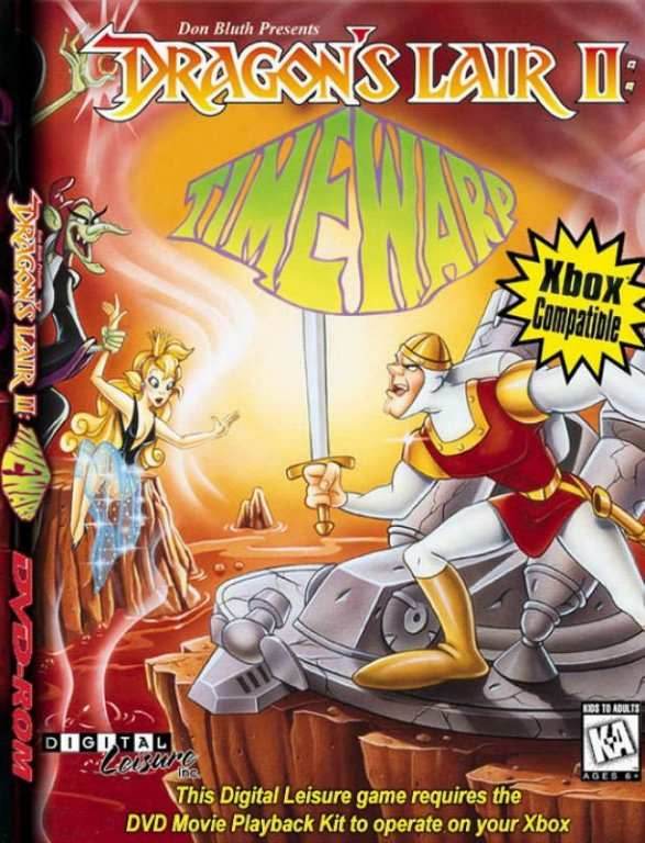 Dragon's Lair II: Time Warp (Xbox) - Game Manual Only