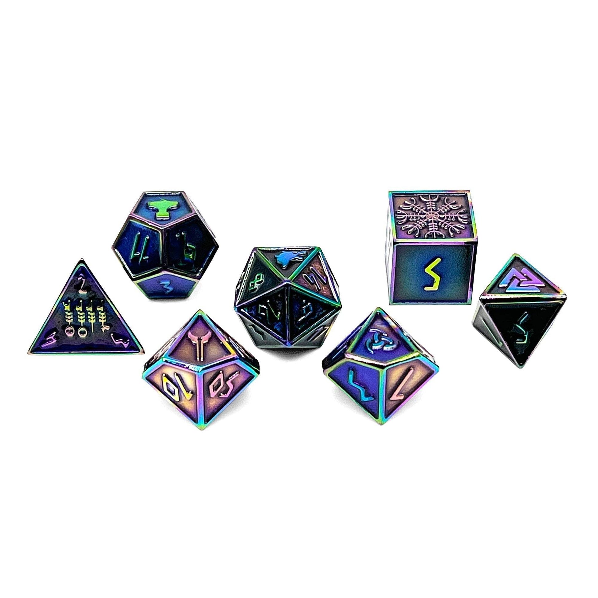 Draugr - Norse Themed Metal Dice Set - 