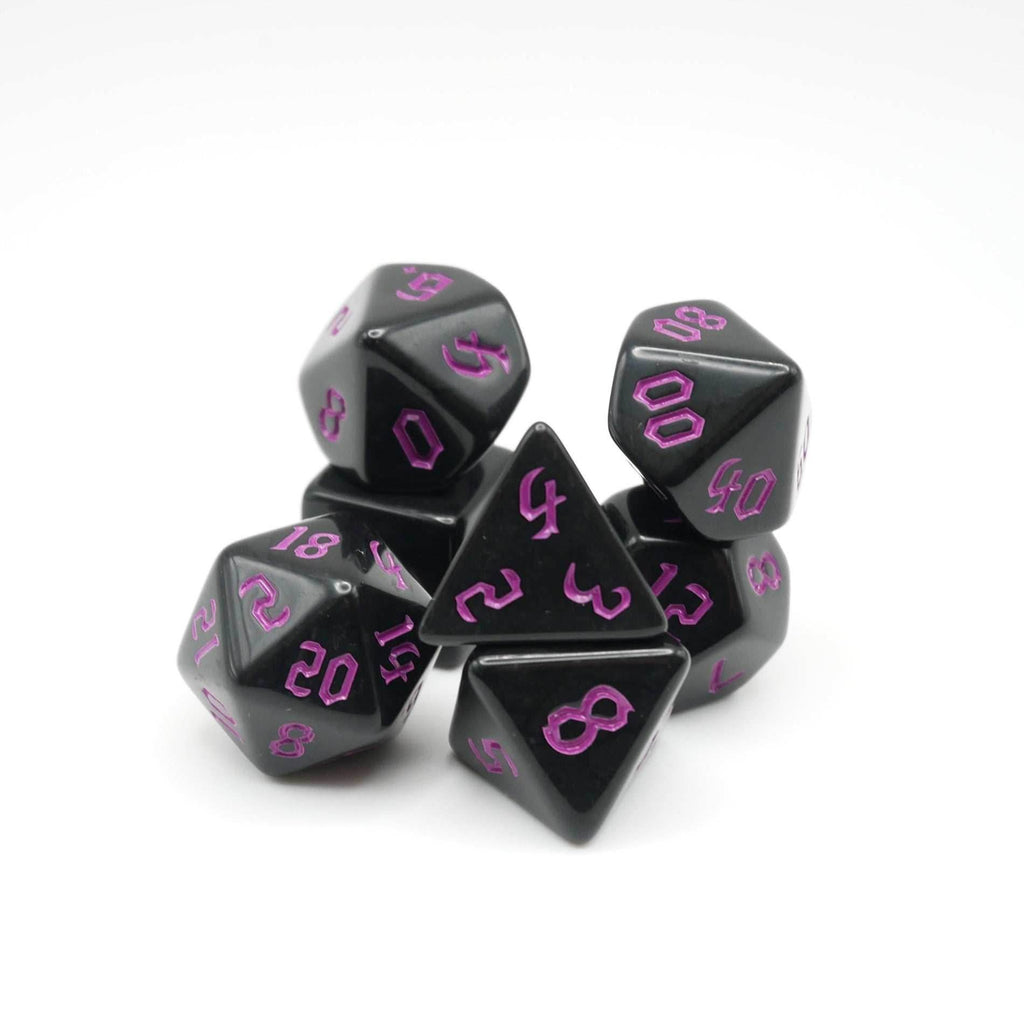 Dream - 7 Piece DnD Dice Set | Acrylic RPG Gaming Dice - 