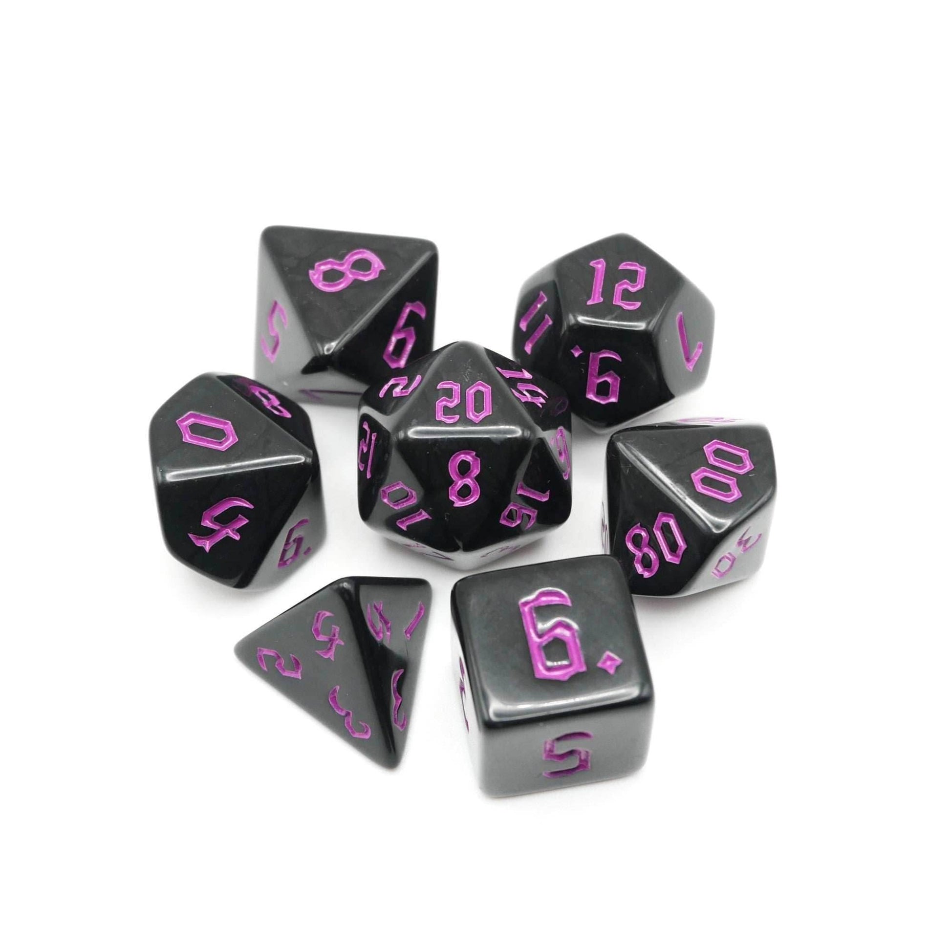 Dream - 7 Piece DnD Dice Set | Acrylic RPG Gaming Dice - 