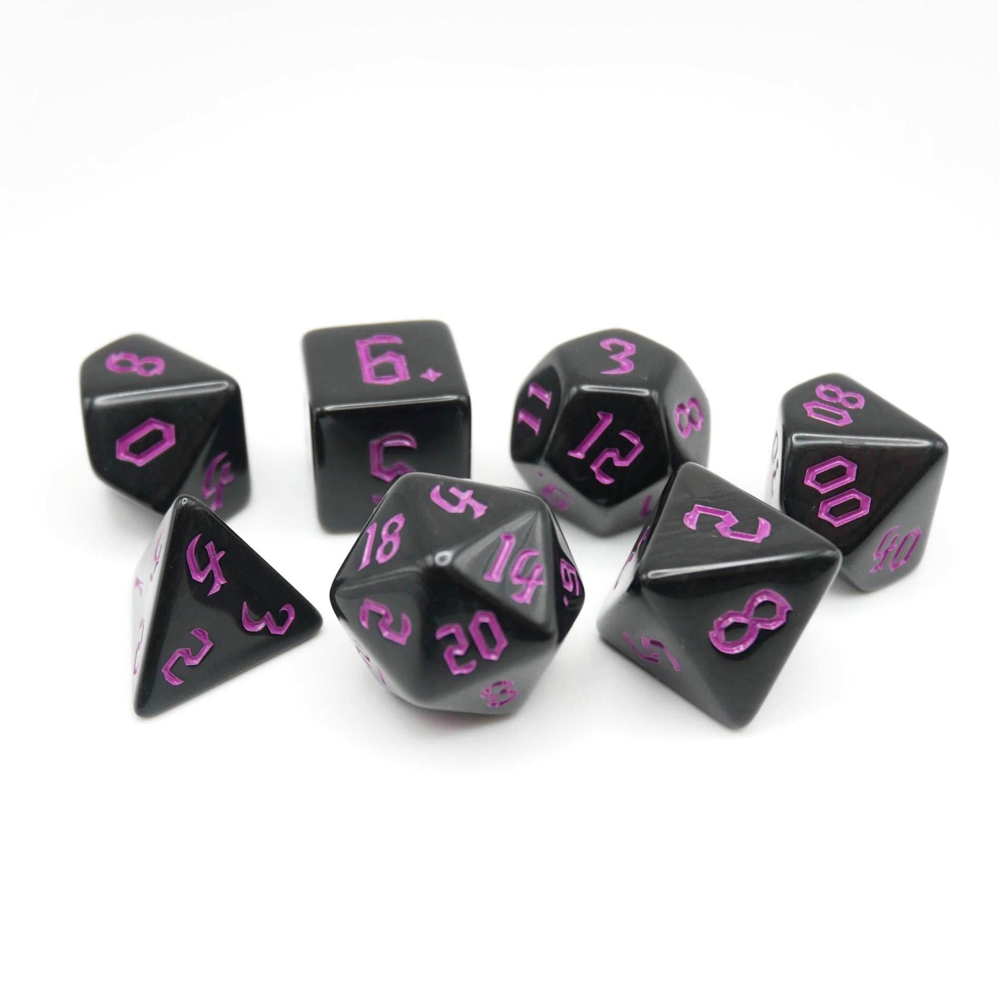 Dream - 7 Piece DnD Dice Set | Acrylic RPG Gaming Dice - 