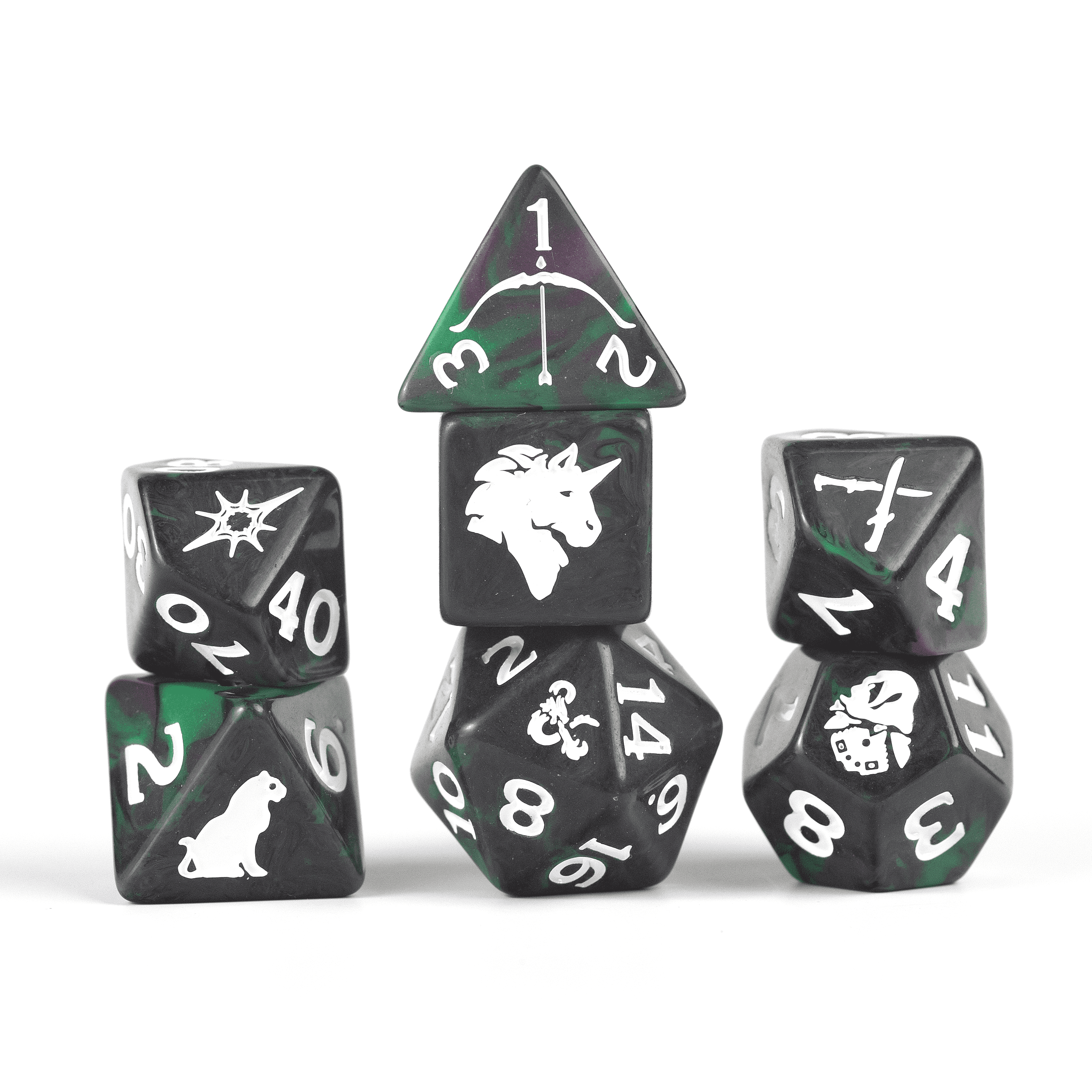 D&D Adventure Dice Set - Legend of Drizzt Edition | 16pc Collection - 