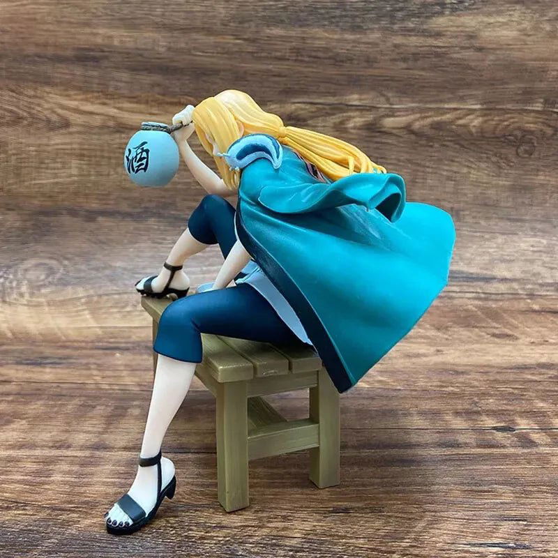 Drunken Tsunade Anime Figurines, Naruto Fifth Hokage Collectible Figures 6 in