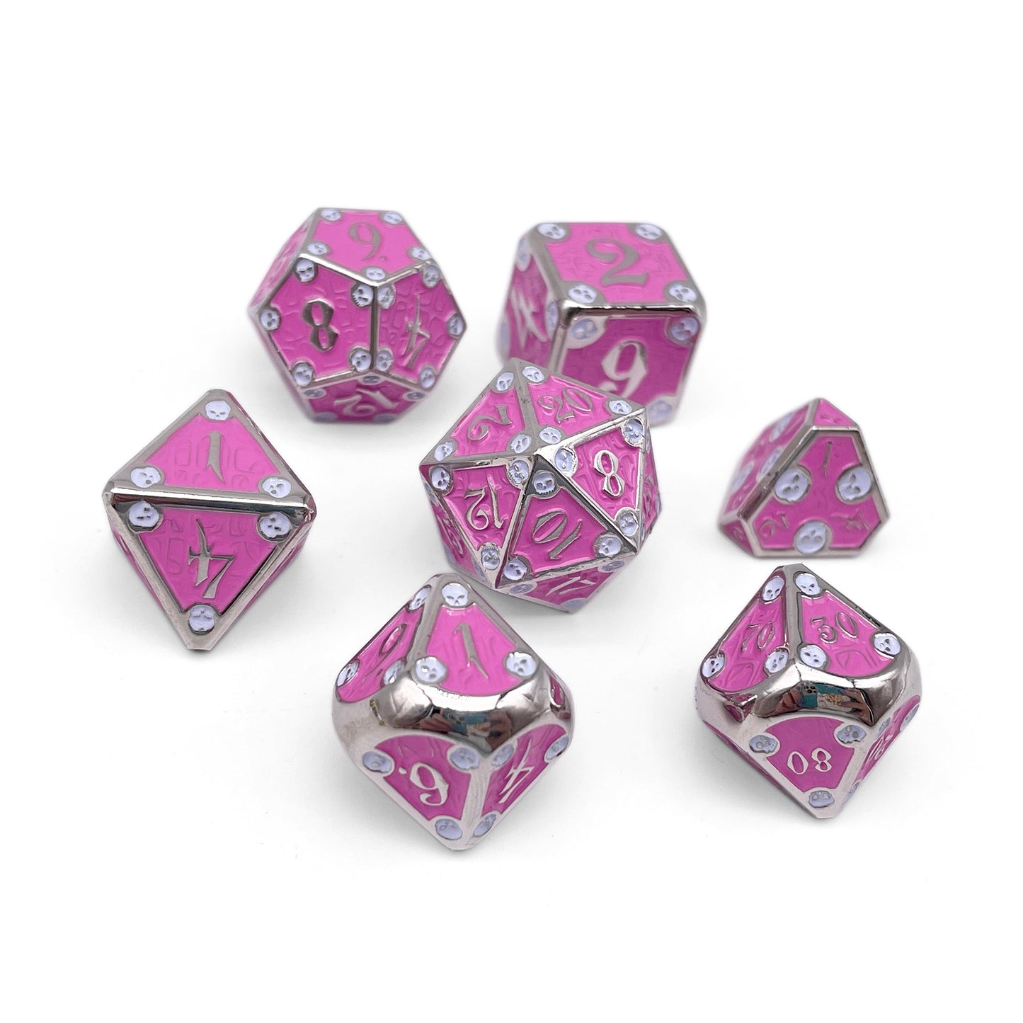 Dungeon Delve - Arcane Trap 7 Piece RPG set Alloy Metal Dice