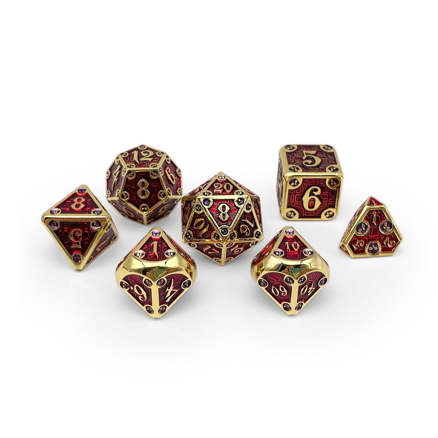 Dungeon Delve - Blood Oath 7 Piece RPG set Alloy Metal Dice