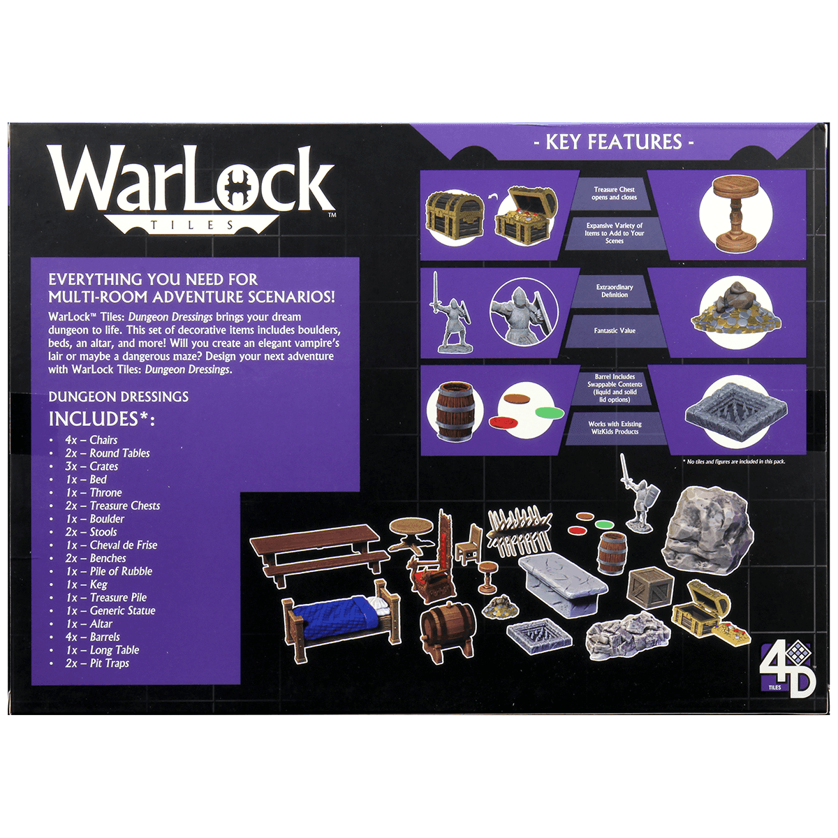 WarLock Tiles: Dungeon Dressings - 