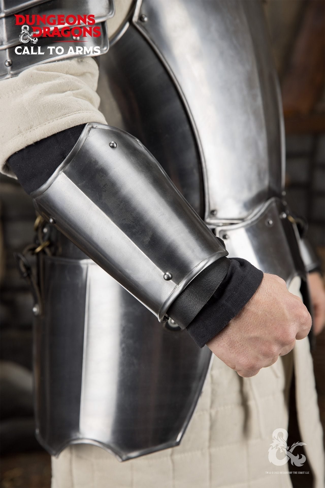 Dungeons & Dragons Steel Bracers polished