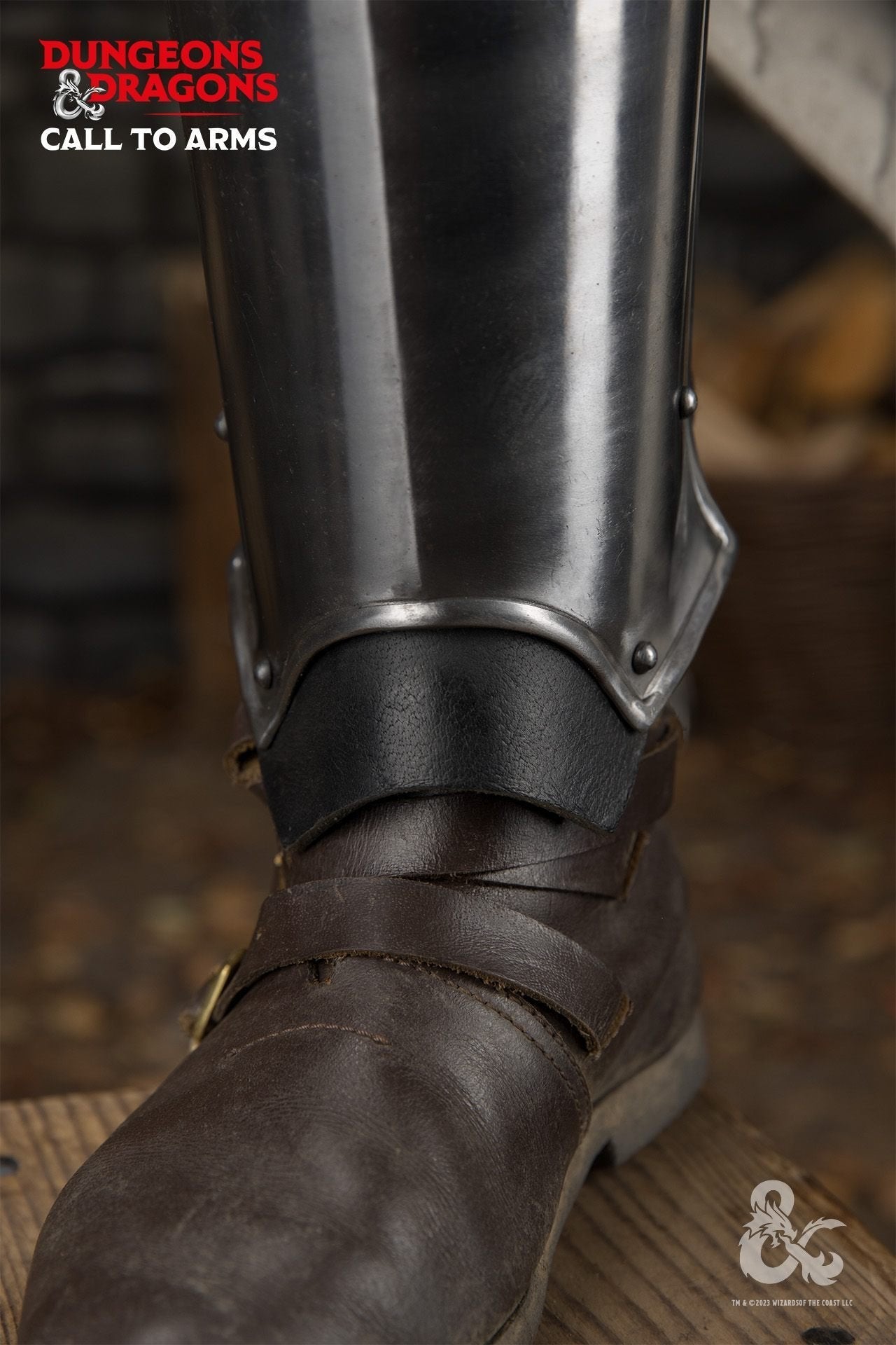 Dungeons & Dragons Steel Greaves polished