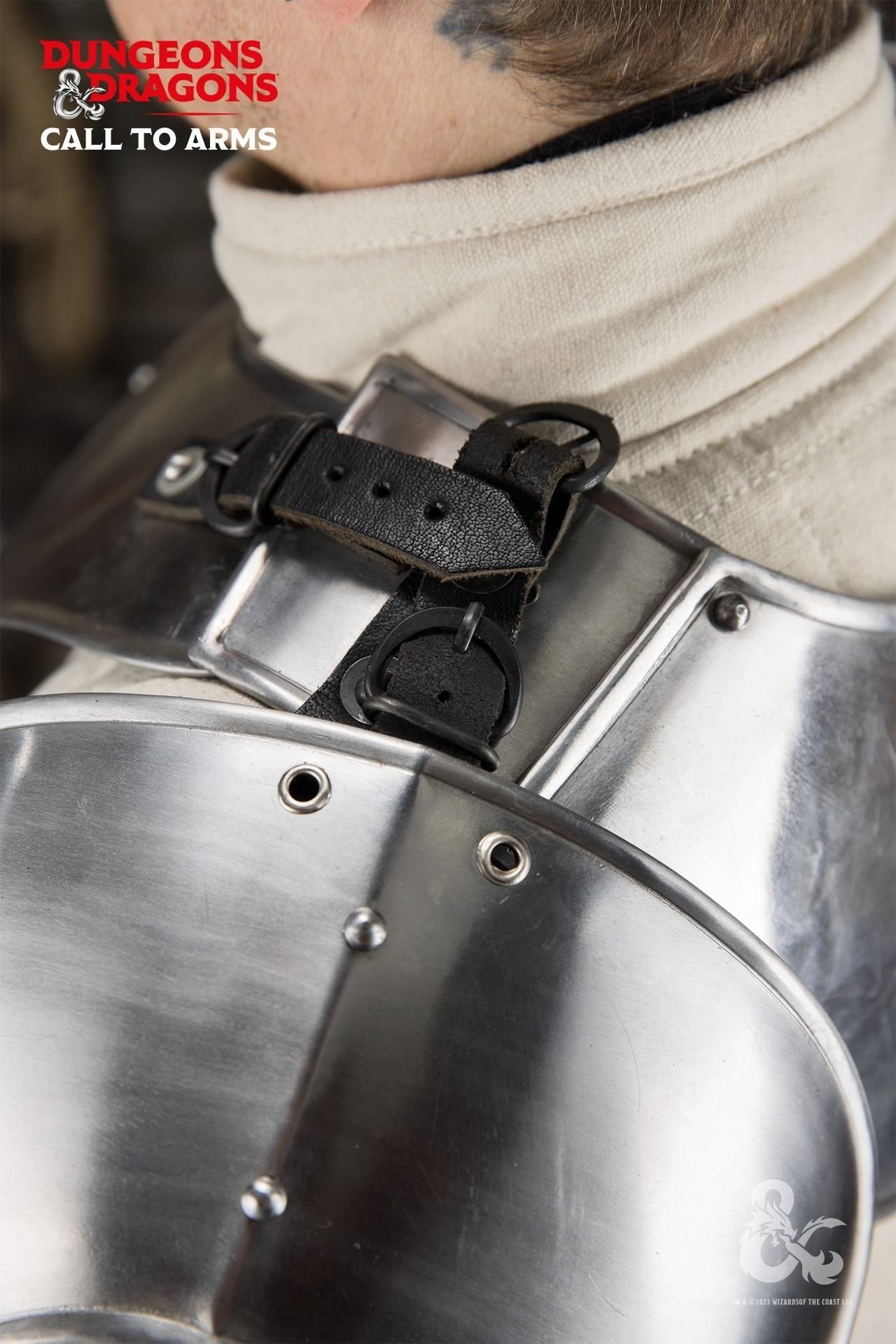 Dungeons & Dragons Steel Pauldrons polished