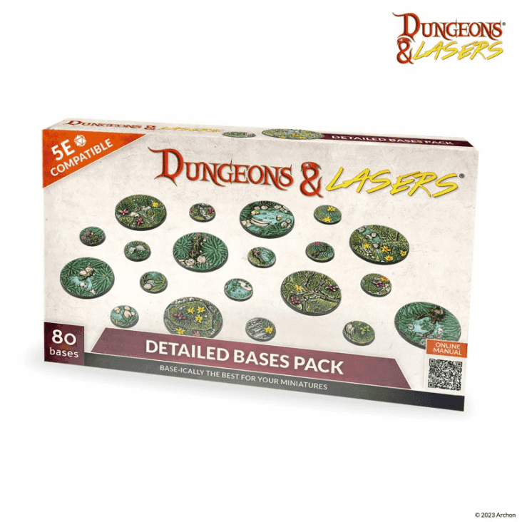 Dungeons & Lasers: Detailed Bases Pack - 