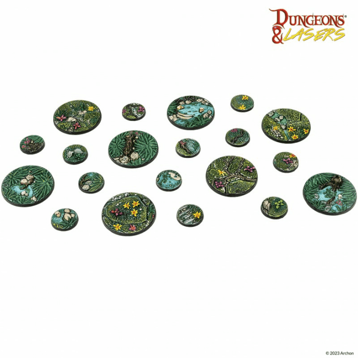 Dungeons & Lasers: Detailed Bases Pack - 