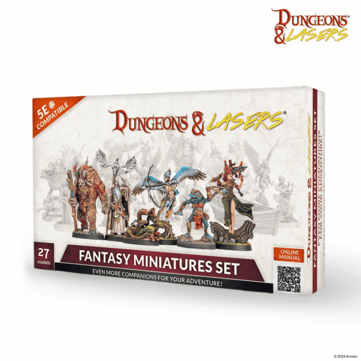 Dungeons & Lasers: Fantasy Miniatures Set - 
