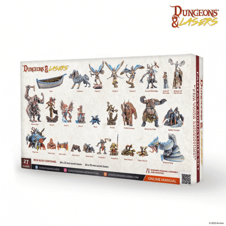 Dungeons & Lasers: Fantasy Miniatures Set - 