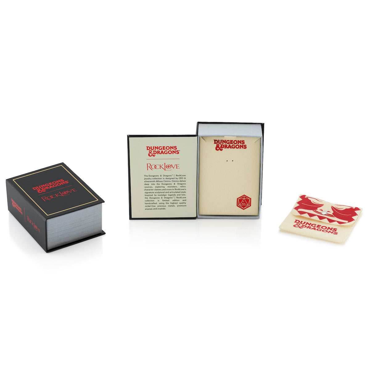 Dungeons and Dragons X RockLove Wizard Spell Book Necklace - 