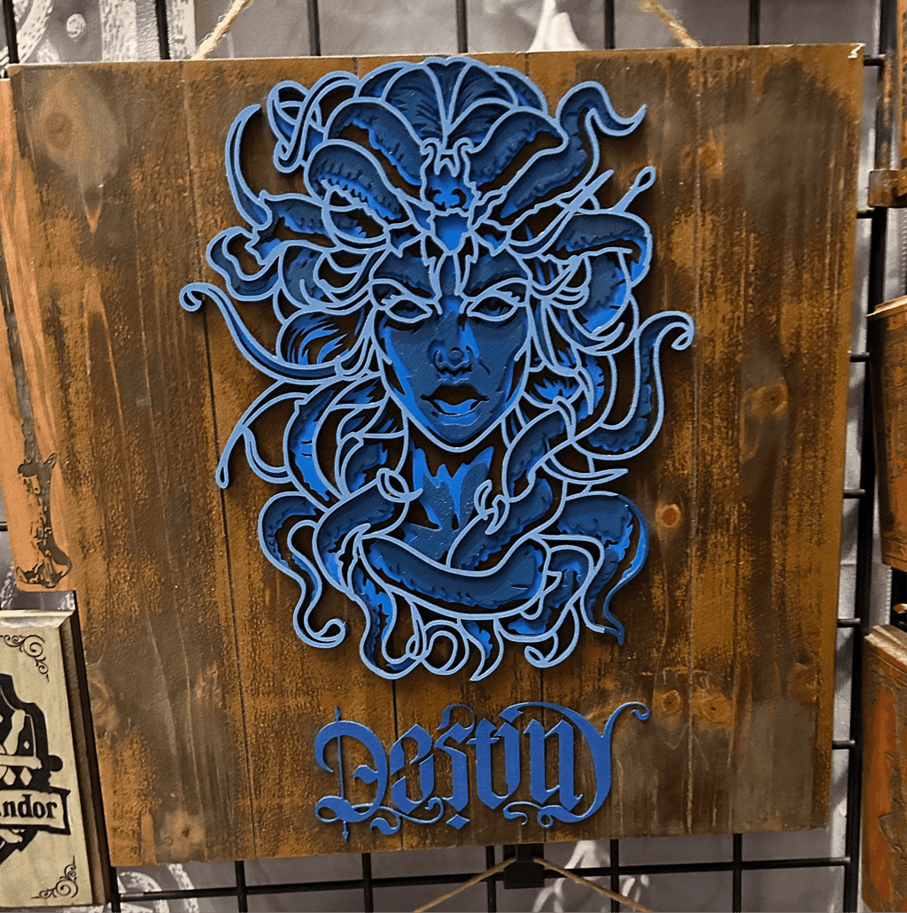 3D Backlit Medusa - Coffin Lid