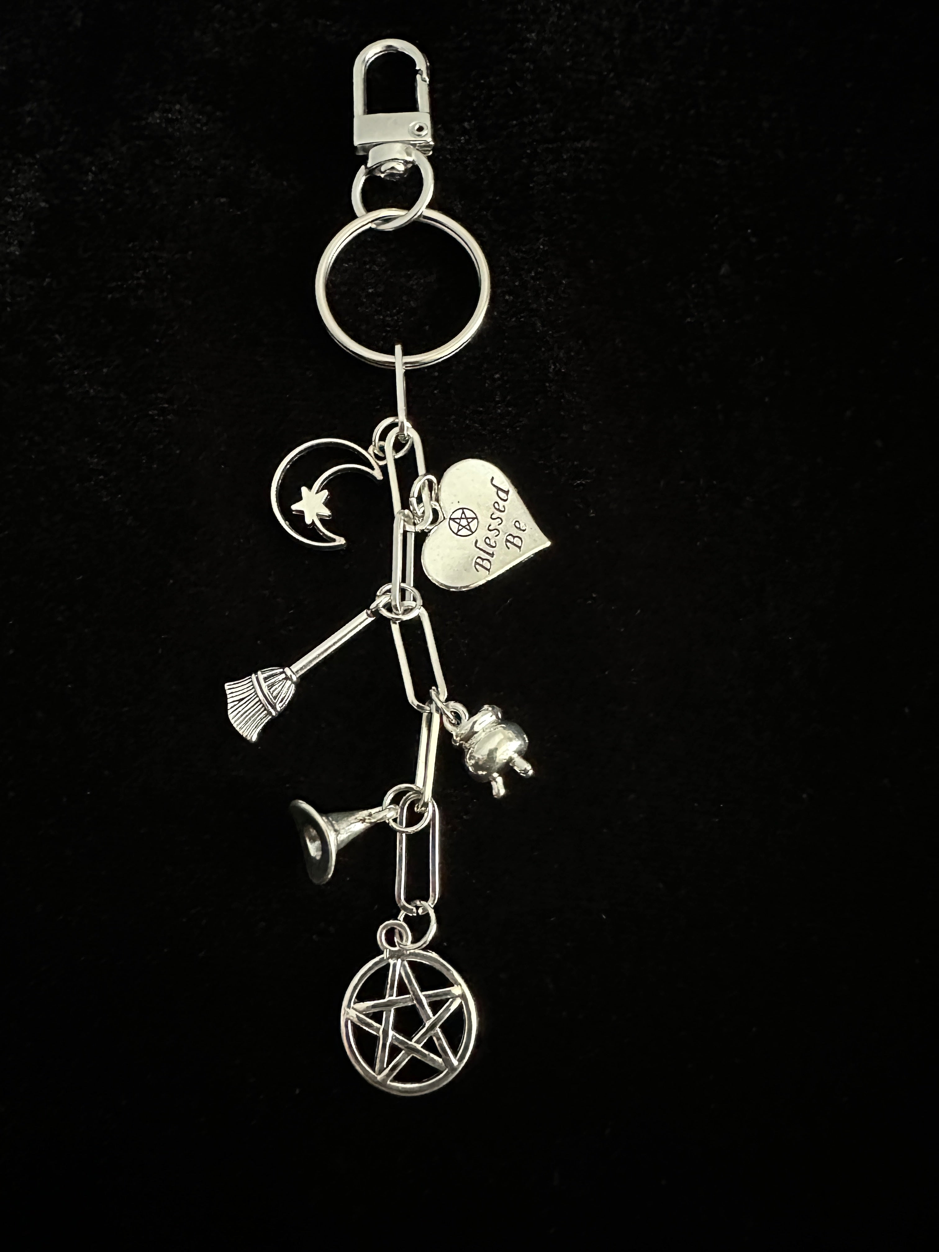 Witchy Bag Charm Keychain