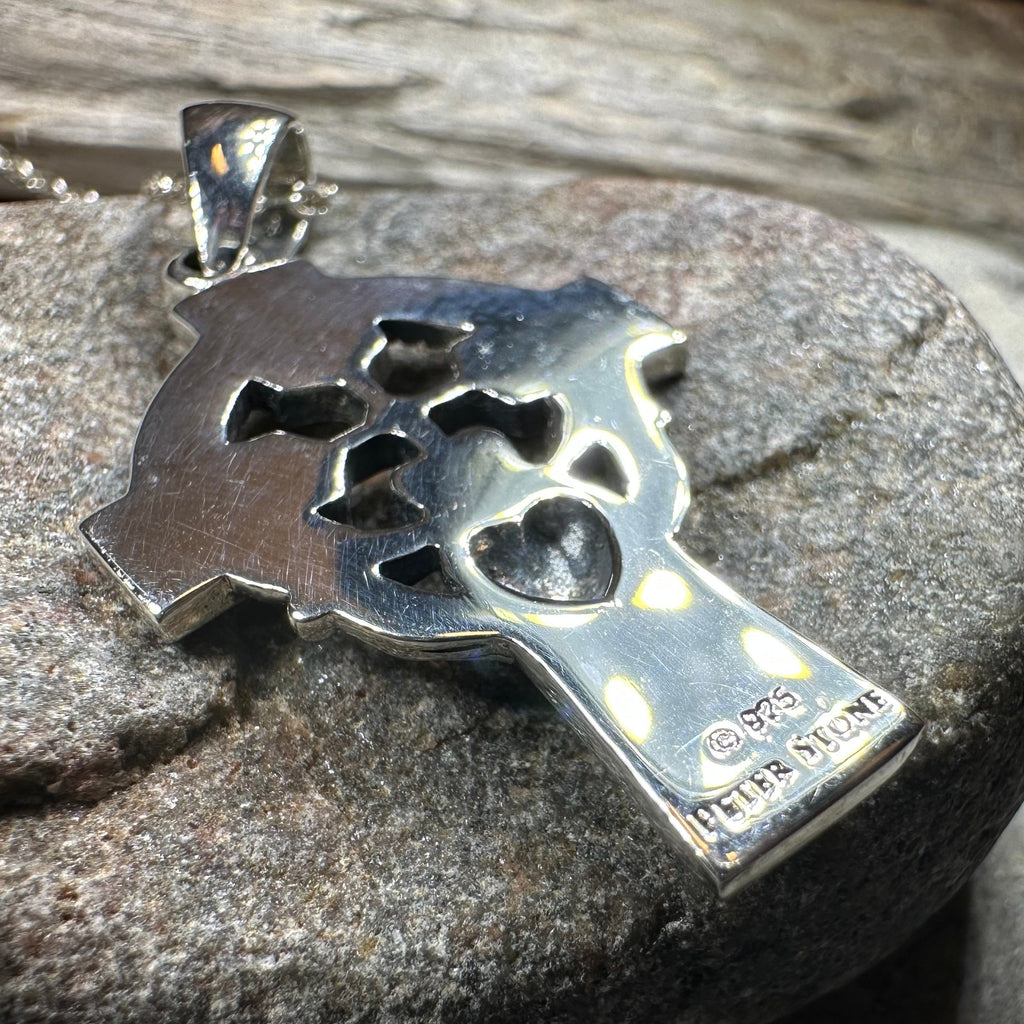 Marcasite Claddagh Cross Necklace