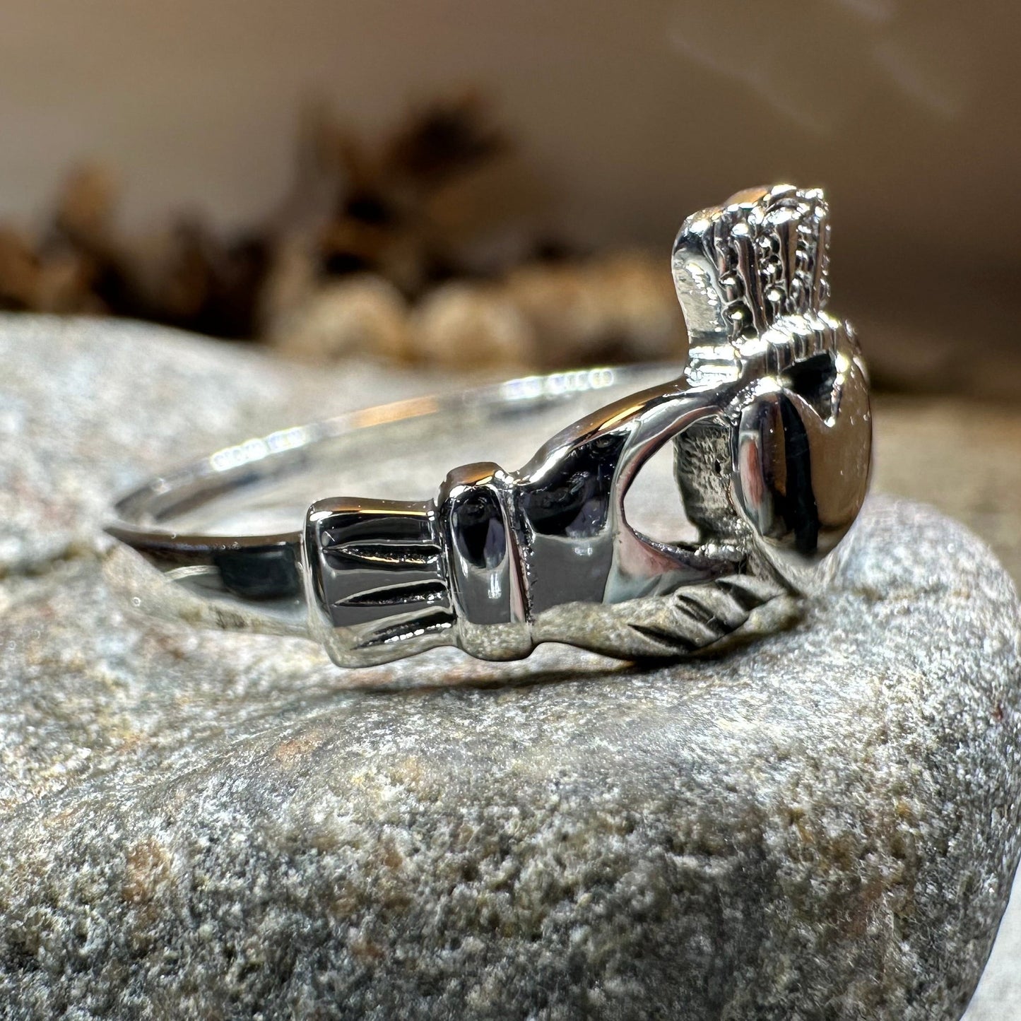 Irish Claddagh Celtic Knot Ring