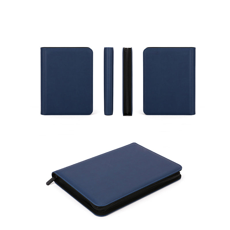 Leather Zipper Section Card Book Game Card Book Collection Book