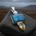Galaxy Blue Labradorite Necklace
