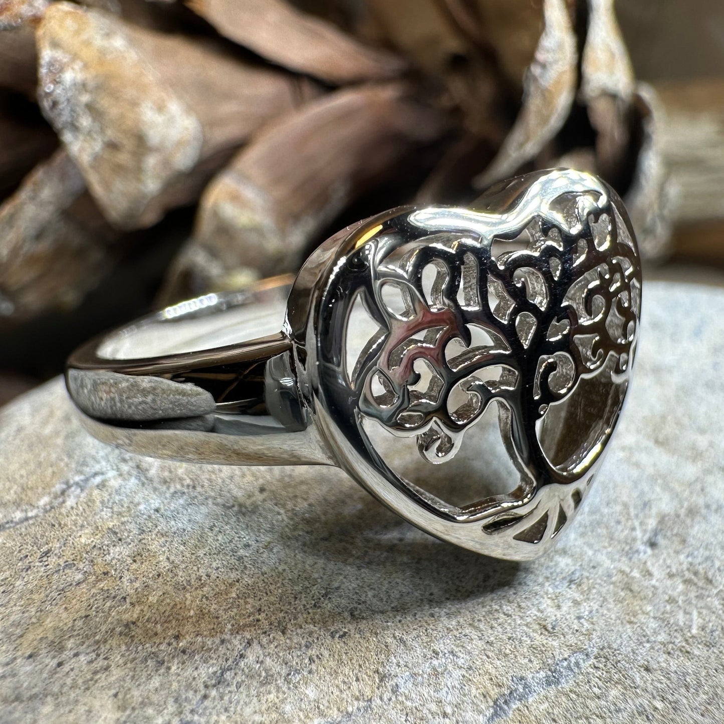 Heart Tree of Life Ring