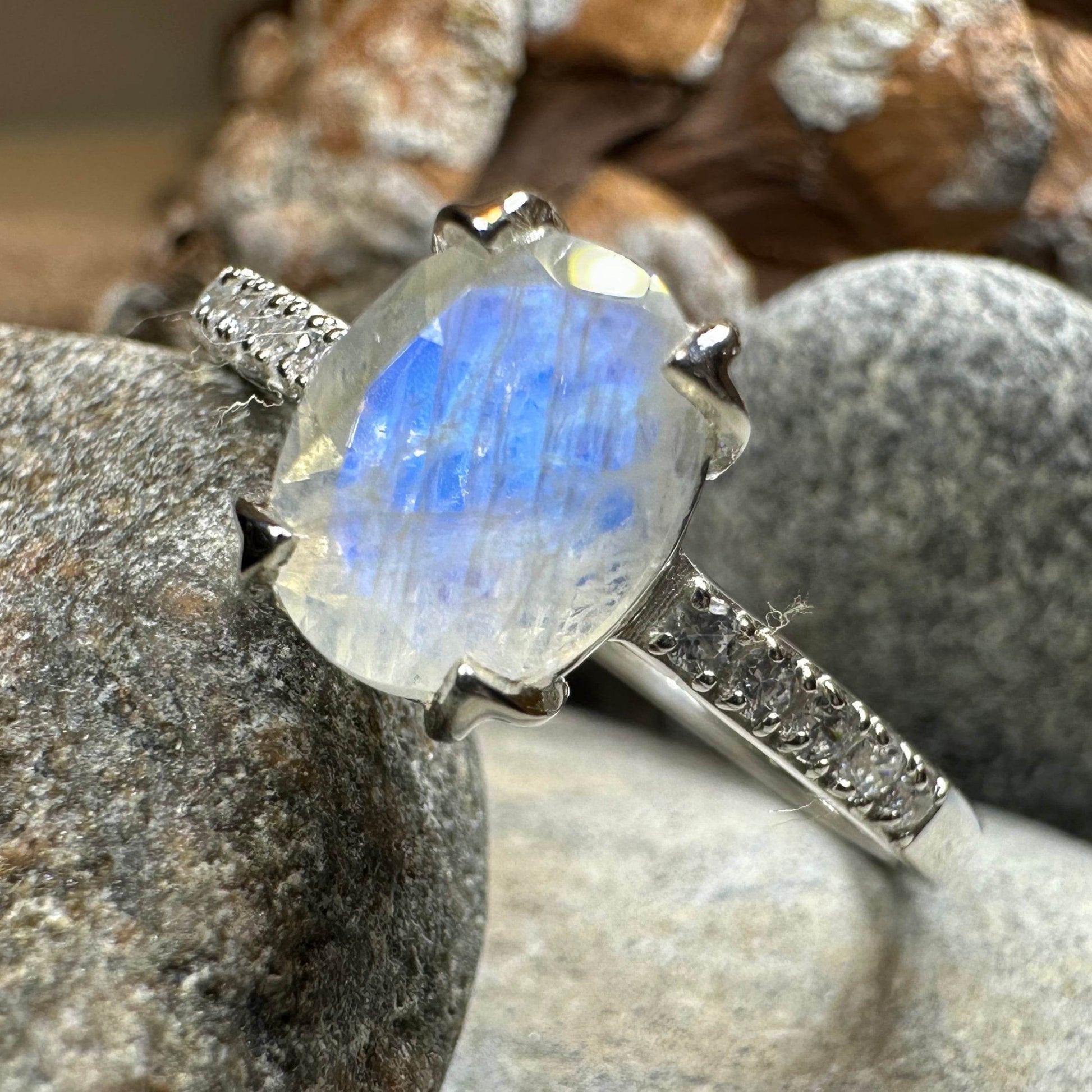 Emiliana Moonstone Promise Ring - 5