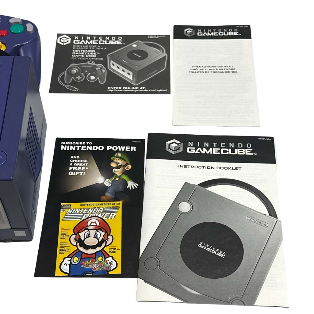 Indigo GameCube System (with 2 Original NGC Controllers)