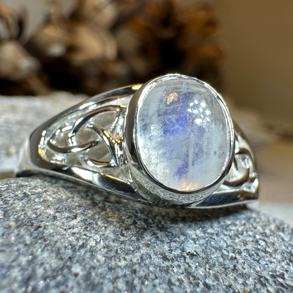 Daviana Moonstone Signet Ring