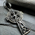 Saint Cuthbert Celtic Cross Necklace