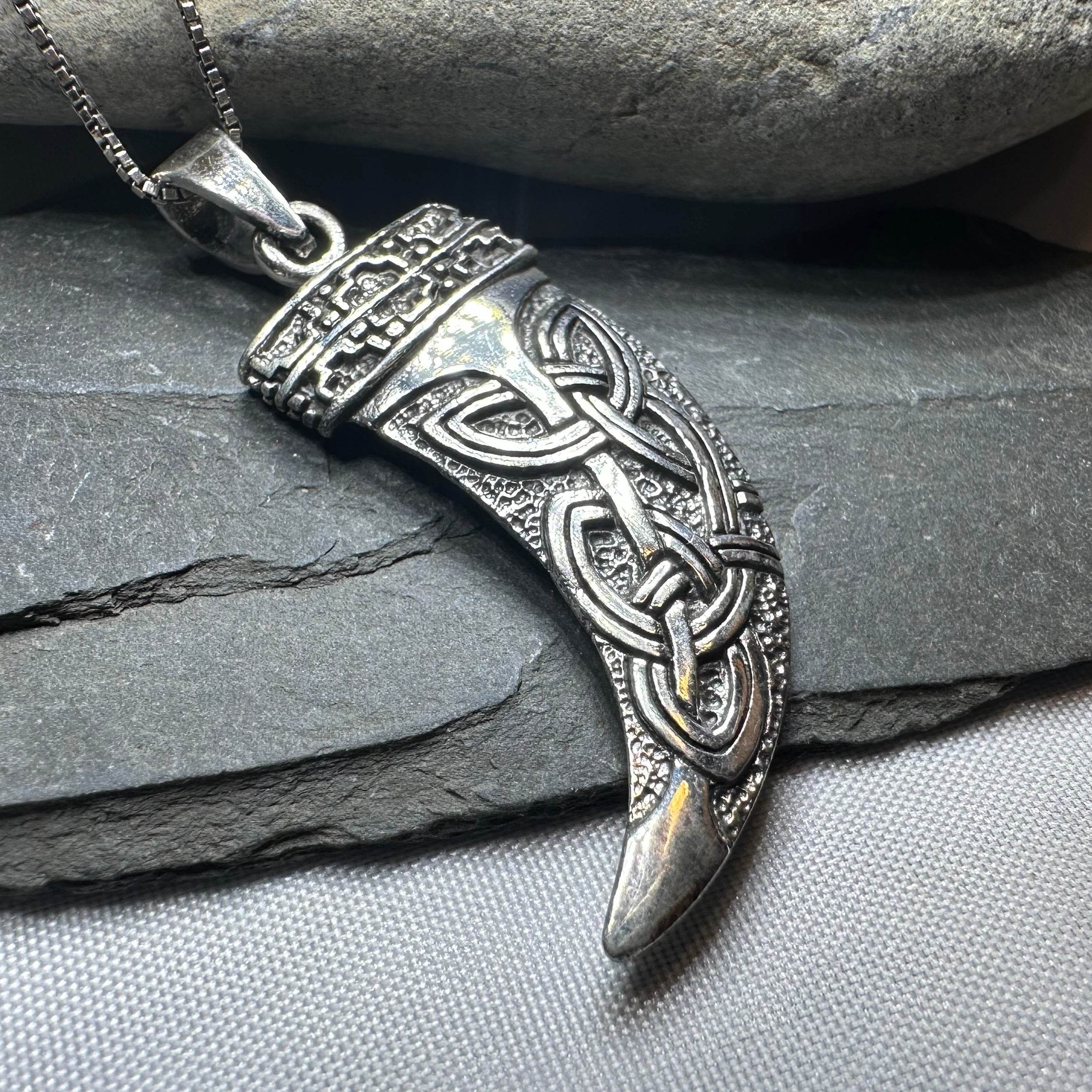 Celtic Wolf Claw Necklace - 