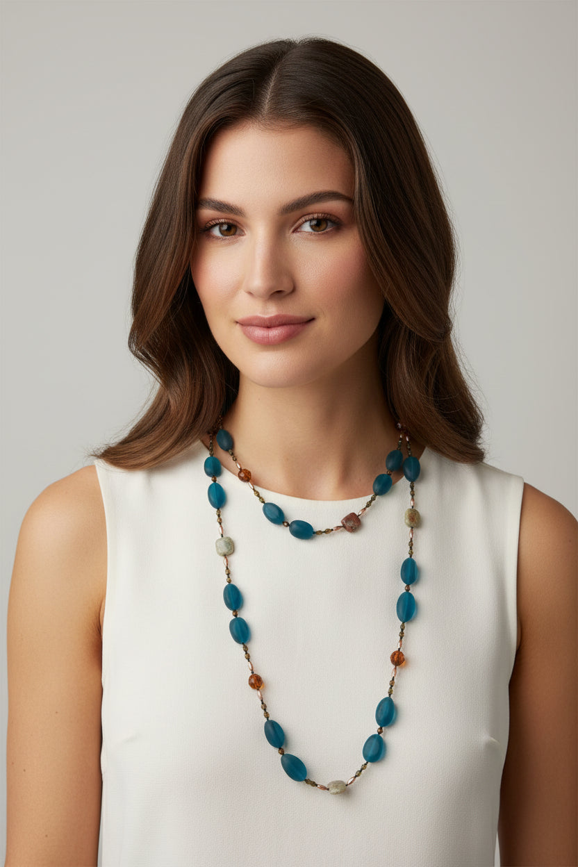 Sicilian Evening Long Necklace