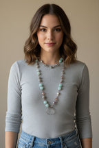 Starfire Moonflower Long Necklace
